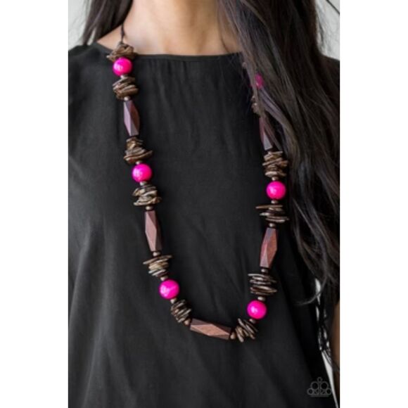 Cozumel Coast Pink Necklace (455) - Picture 1 of 3